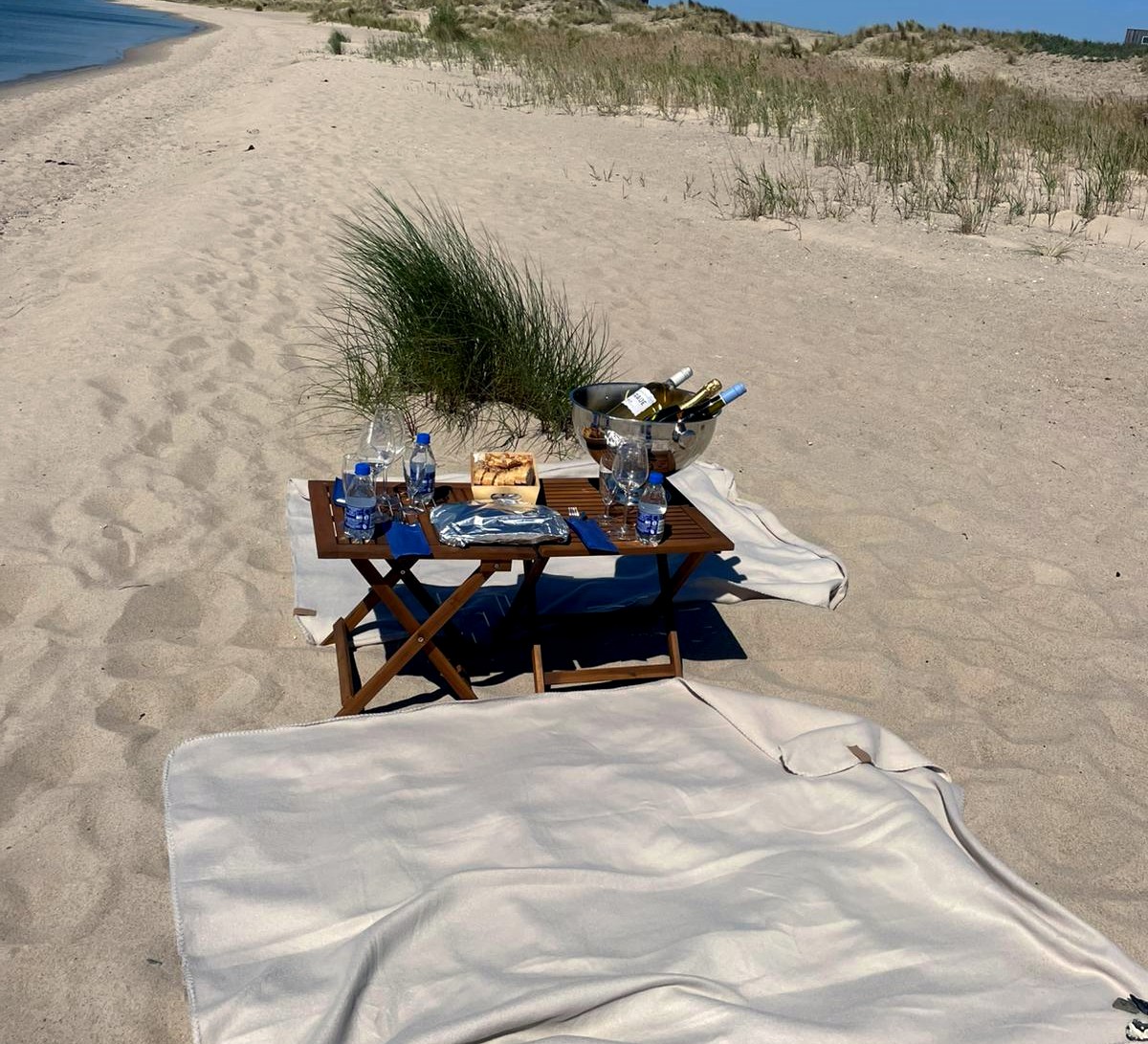 Picknick op het strand